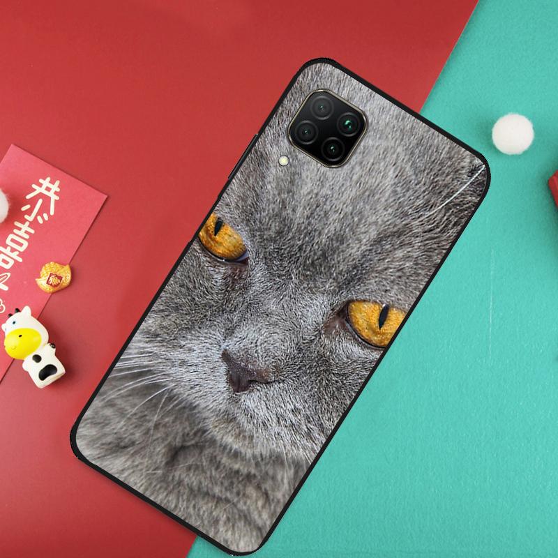 British Shorthair Cat Case For Huawei Nova Y91 Y61 Y60 Y70 Y90 Nova 9 SE 10 11i 8i 3i P20 P30 Pro P40 Lite Cover