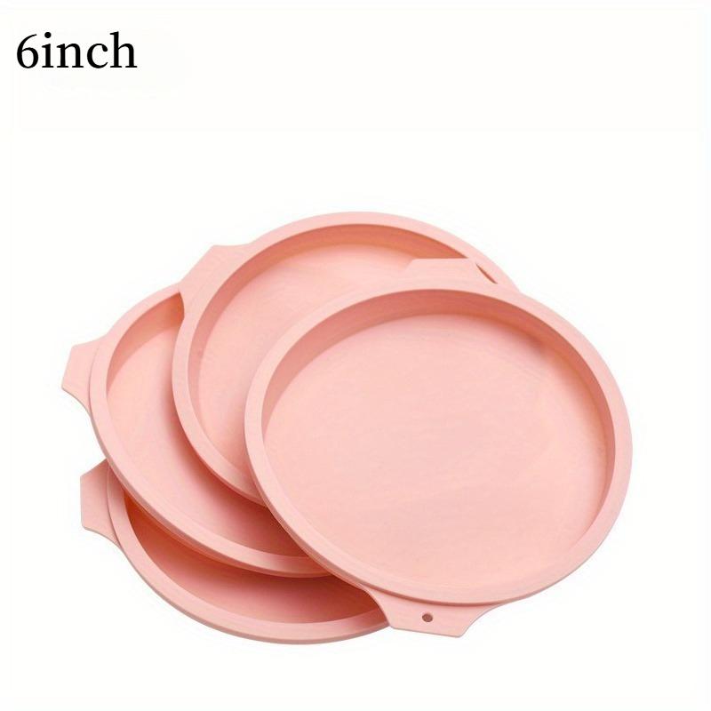 Multi-Size Silicone Cake Mold Set (4/6/8 Inch), Non-Stick Round Baking Pan for Bread Toast, Kitchen Baking Tool