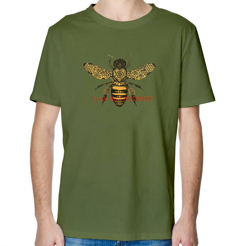 Bee Drawing Moth Insect Tattoo Graphic T Shirts Summer Fashion Tees Tops Cotton New Shirts And TShirts Unisex Print T Shirt