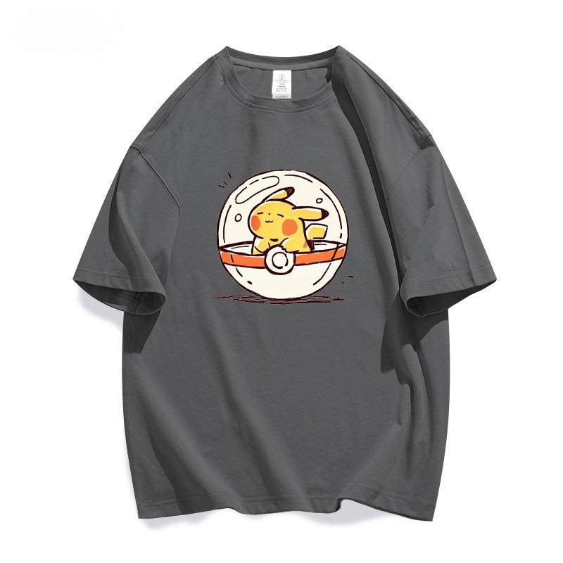 Japanese Anime Pikachu Ball Printed Tshirt Summer New Unisexs And Unisexs Tshirt Trendy Casual Y2k Short Sleeve Top 2026
