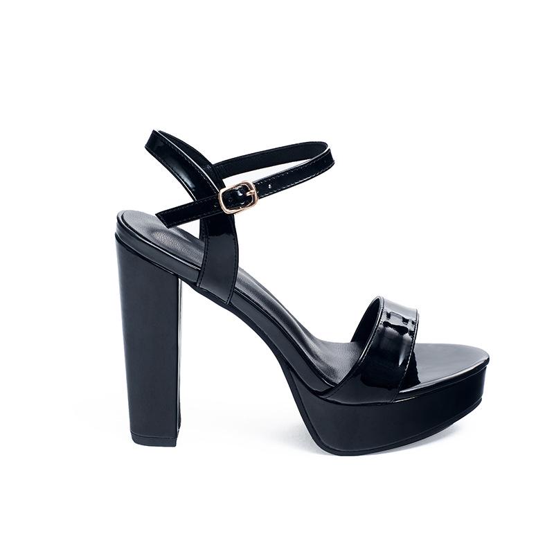 Women's Thick Heel Platform Strap High Heels - Summer 2023 Edition