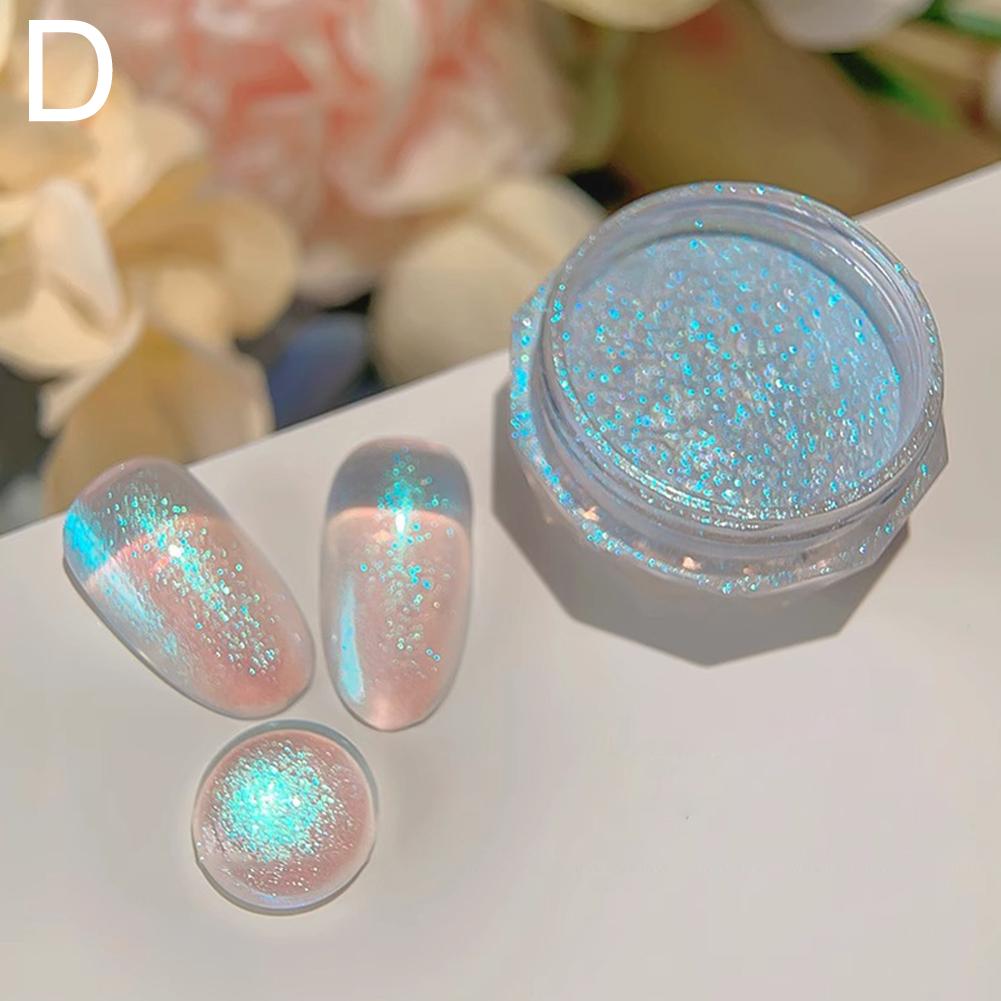 

High Gloss Fairy Powder Pearl Effect Nail Powders Mirror Aurora Chrome Mermaid Nails Art Powder Sparkly Manicure Decor синий