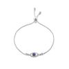 Stylish For Women Fashionable Blue Cubic Zircon Eye Open Adjustable Bracelets Charm Box Chain Bracelets Gathering Party Event JewelryFashion Charm