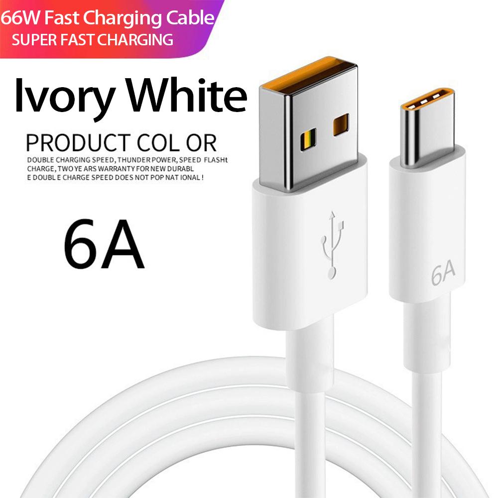 Type-C Fast Charge Android Devices with This Universal 6A Flash Charging Cable for Huawei, Oppo, Vivo, and More.
