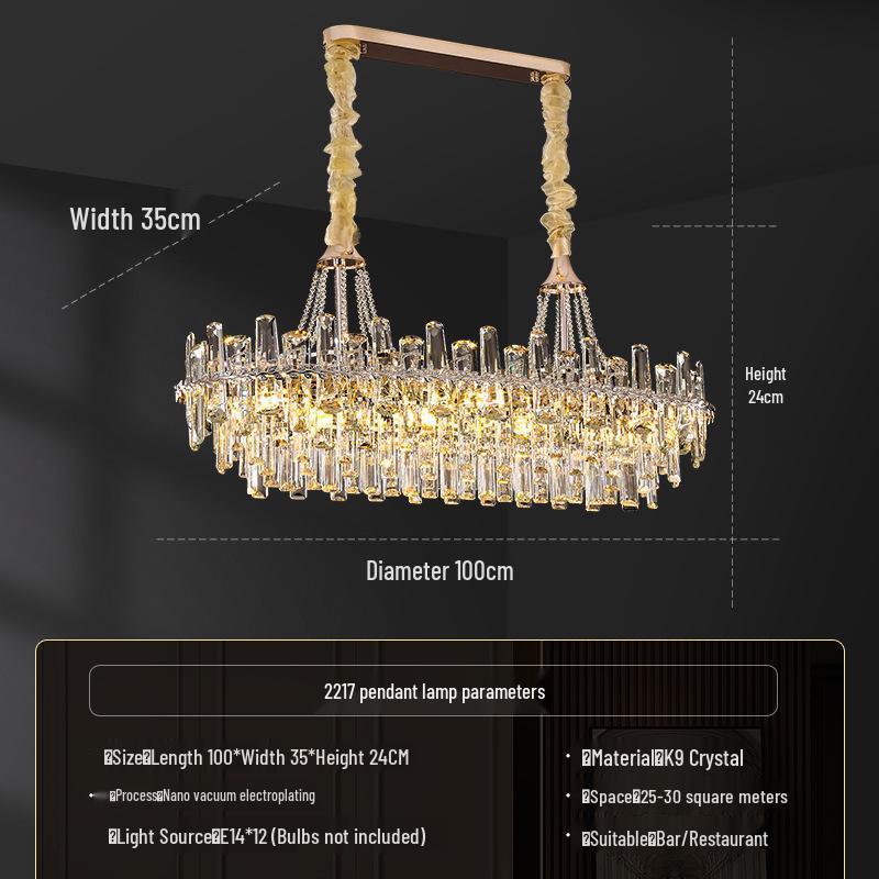 Luxury Postmodern Crystal Chandelier: Elegant Pendant Light for Living Room, Luxury Villa, or Trendy Restaurant