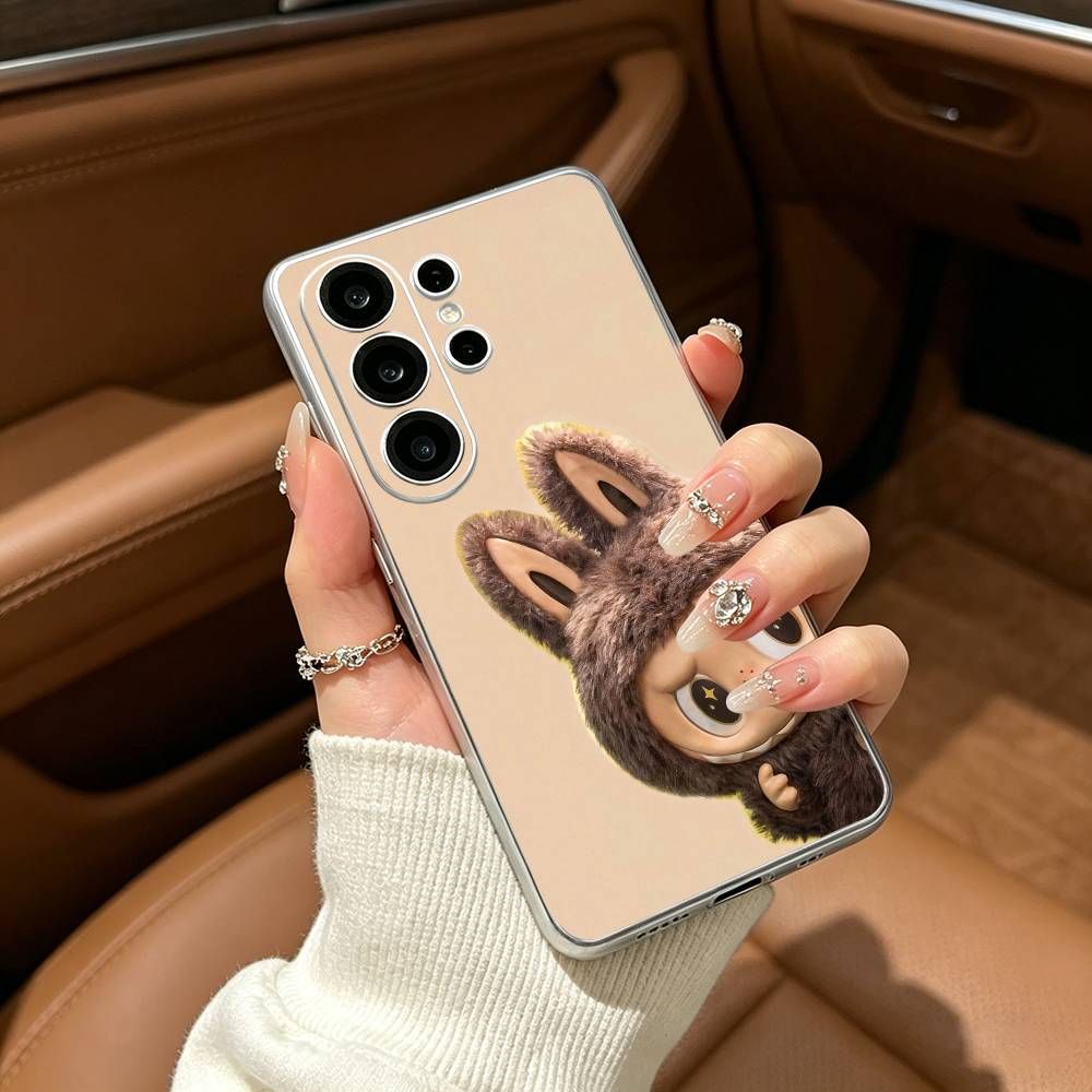 Cute-Labubus Clear Phone Case for Samsung S25, S24, S21, S22, S23, S30, Ultra, S20, Plus, FE, Lite