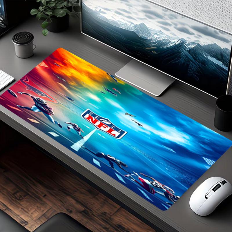 NFL Print Mouse Pad, for Keyboard Pad Laptop PC Mat for Office Home Use, Desk Decor, Perfect Birthday Gift for Gamers