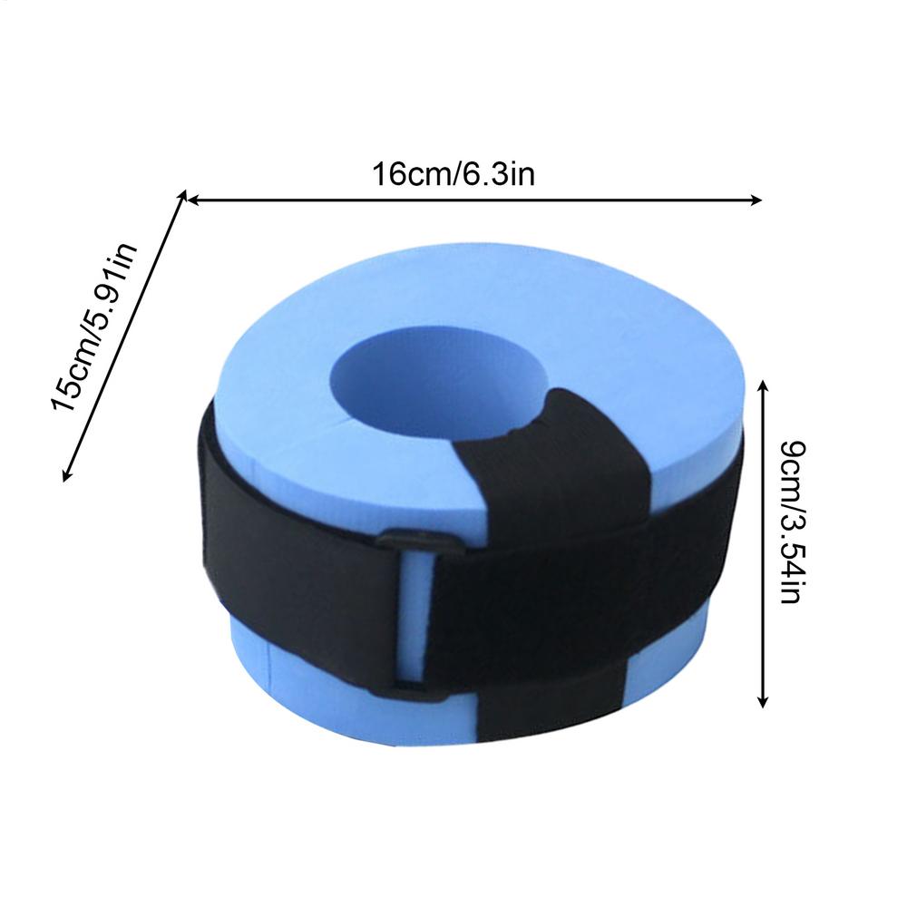 

Swimming Fitness Float Ring Adjustable Swimming Training Aquatic Cuffs for Beginners Kids Adults Athletes Professionals синий