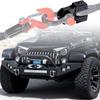 Flat Winch Shackle Recovery Hook 30,000LB Mount Assembly Tow Haul ATV UTV w/Iron Pin & Rubber Guard Universal Fit