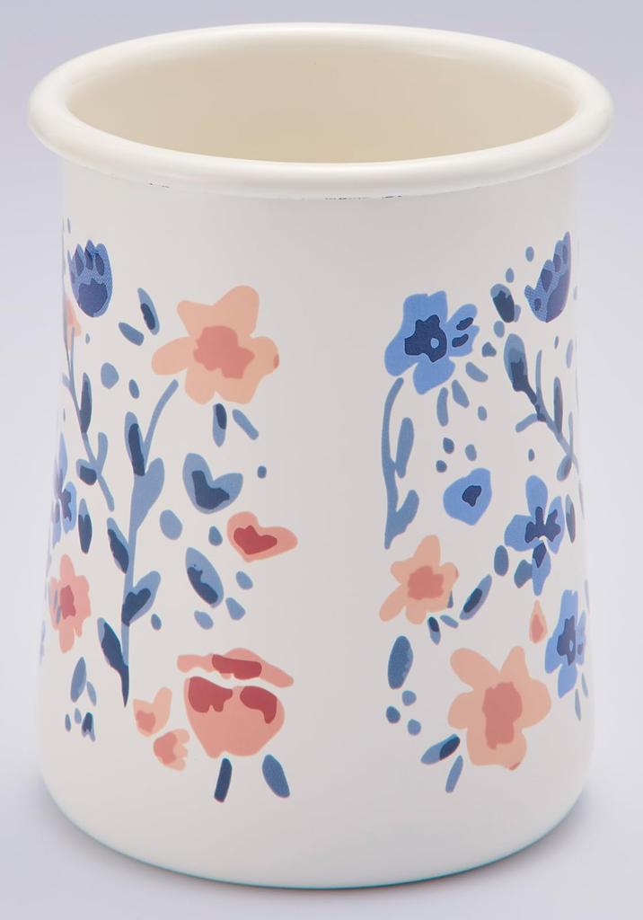 Toyo Horo Marie Claire Enamel Cutlery Stand, Fleurette, Size: Approx. W9.3 x D9.3 x H12, MCY-09