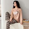 Pajamas Women's Spring and Autumn Pure Cotton Long-sleeved 1011 New Autumn Women's Casual Wear Loungewear Suit
