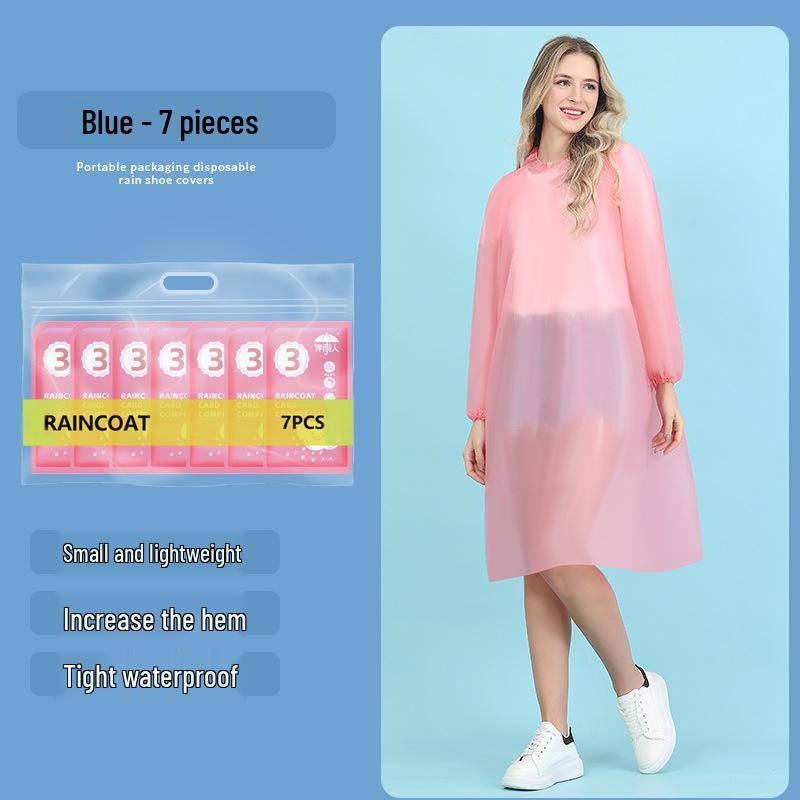 Huse de pantofi portabile, impermeabile, groase, transparente, de unică folosință - Ambalate individual pentru uz exterior