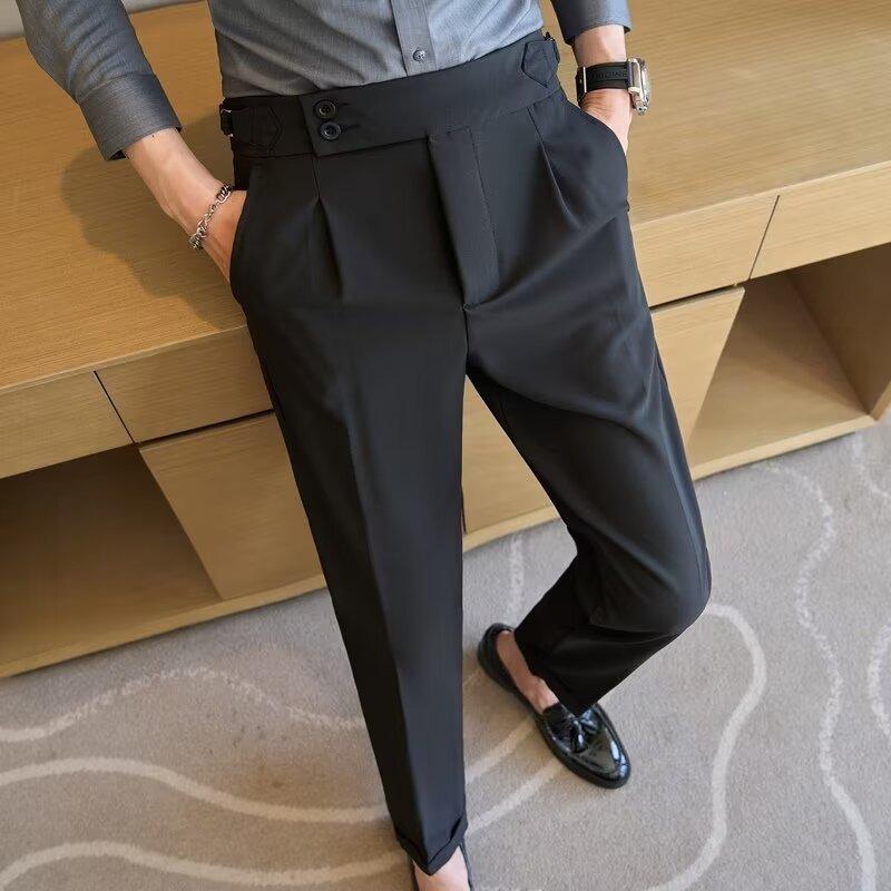 

Итальянские мужские брюки приталенного кроя в стиле business casual - Весенняя коллекция