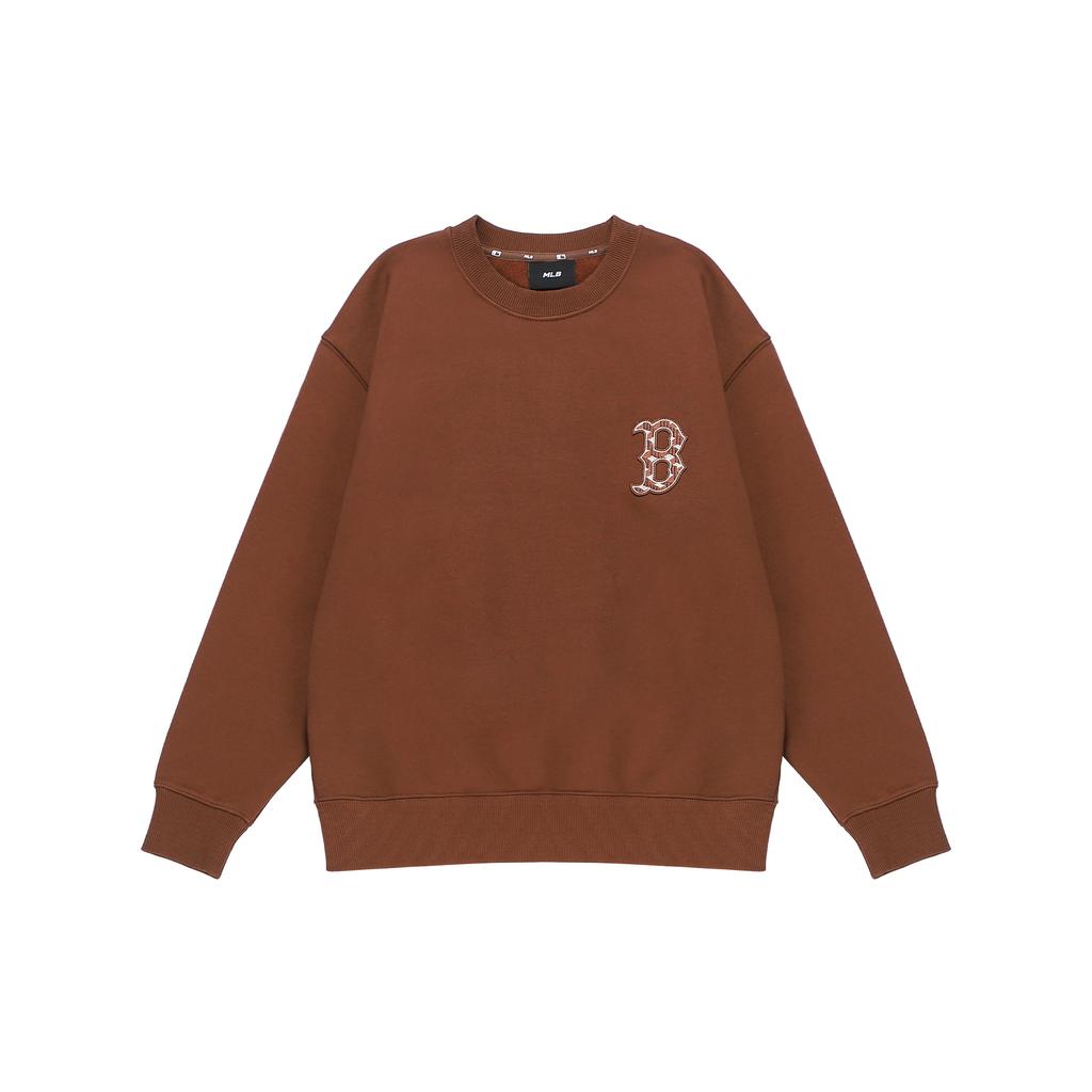 Nové mikiny MLB Old Flower Unisex Tmavě hnědá 3AMTM0624-43BRD