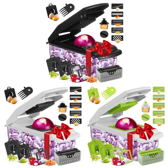 Household Vegetable Vegetable Shredder Multifunctional Potato Slicer Convenient Food Cutter with Collection Box