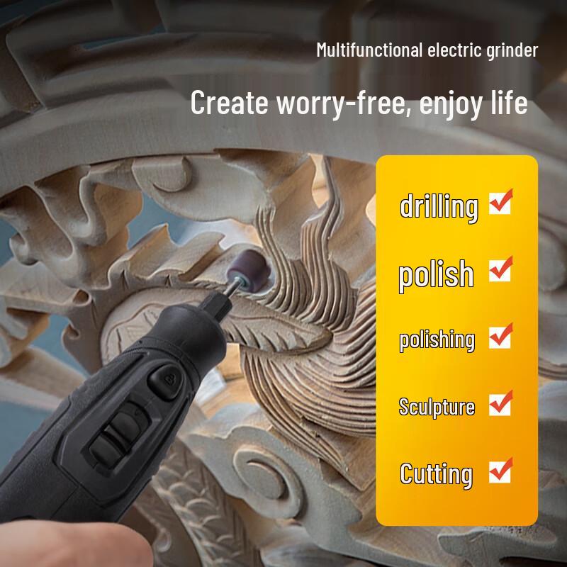 Deli 4V Mini Lithium Cordless Rotary Tool Kit CN plug (adapter included)