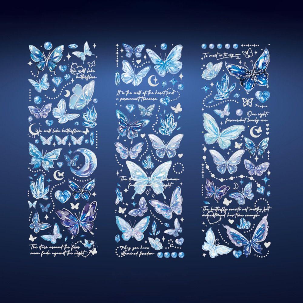 

3 Sheets Creative Ledger Decoration Stickers Vintage Aesthetic Handbook Decal Journaling style 1