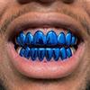 2 piezas/juego Ecológico Dientes de Cobre Grillz Caps Antideslizante Dientes Joyería Eventos