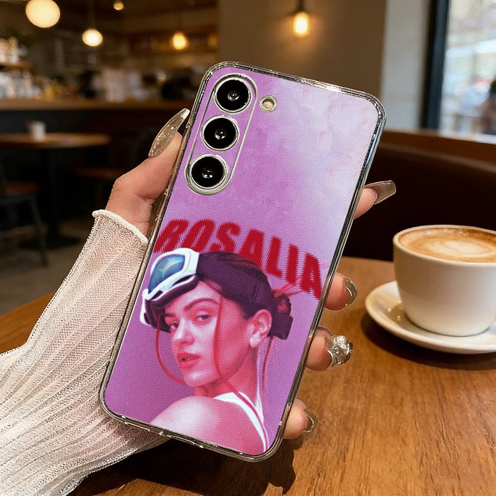 Singer R-Rosalia Spanish Phone Case For Samsung S25,S24,S21,S22,S23,S30,Ultra,S20,Plus,Fe,Lite Transparent Cover
