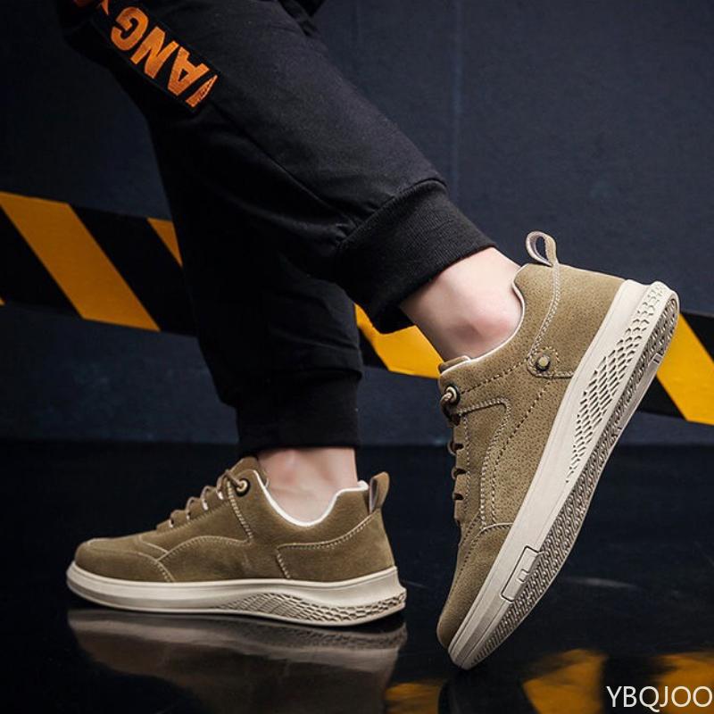 Frühling Sommer neue einfarbige tief ausgeschnittene Herrenschuhe lässige Sport dicke rutschfeste verschleißfeste Trend Herren Sportschuhe