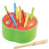 Interaktives Magnetisches Angelspiel für Kinder Erdbeer-Brettspiel Pädagogisches Montessori-Spielzeug Babygeschenk Raupen fangen