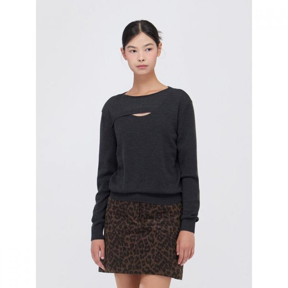 Cc Collect Slit Knit Pullover  C254ksk701 