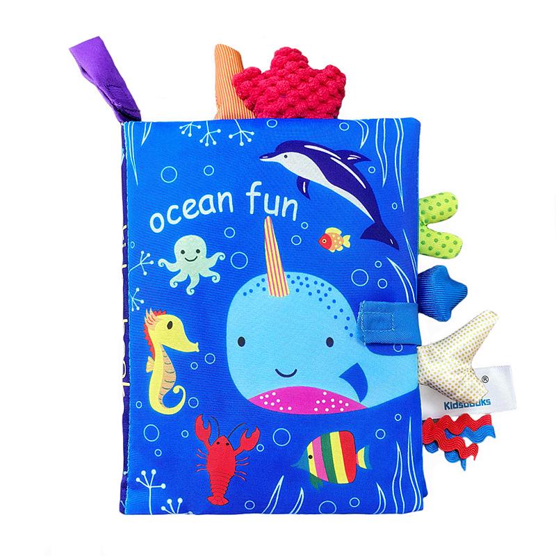 3D Animal Tail Cloth Book for Babies - Tear-Resistant and Quiet