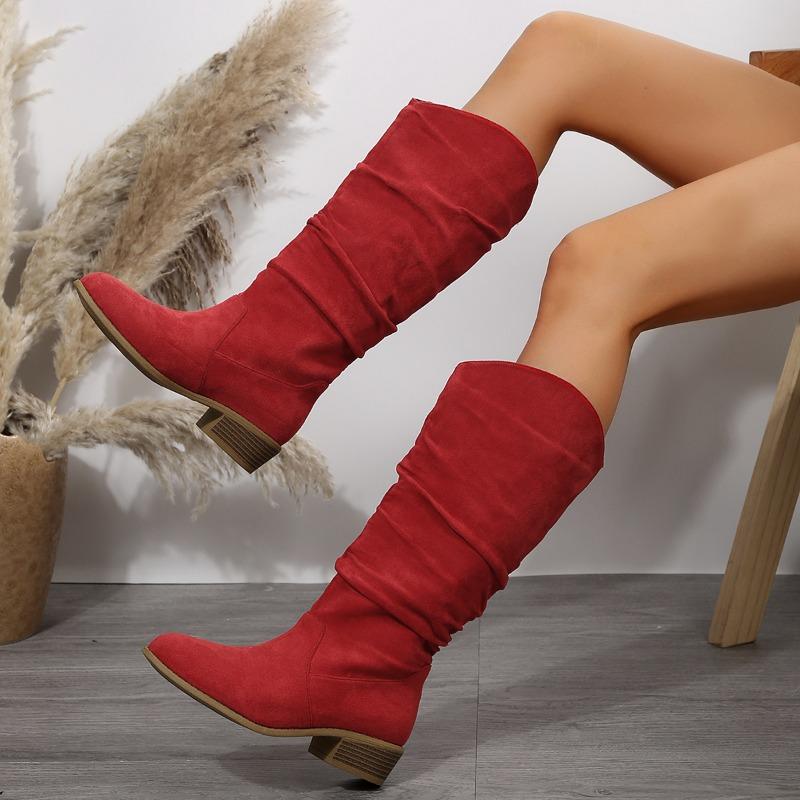 Мода 2024 Женская обувь Высококачественные женские сапоги до середины икры Модные — фото 6