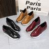 Women's Plus Size Solid Color Platform Loafers, Chunky Heel Casual Shoes