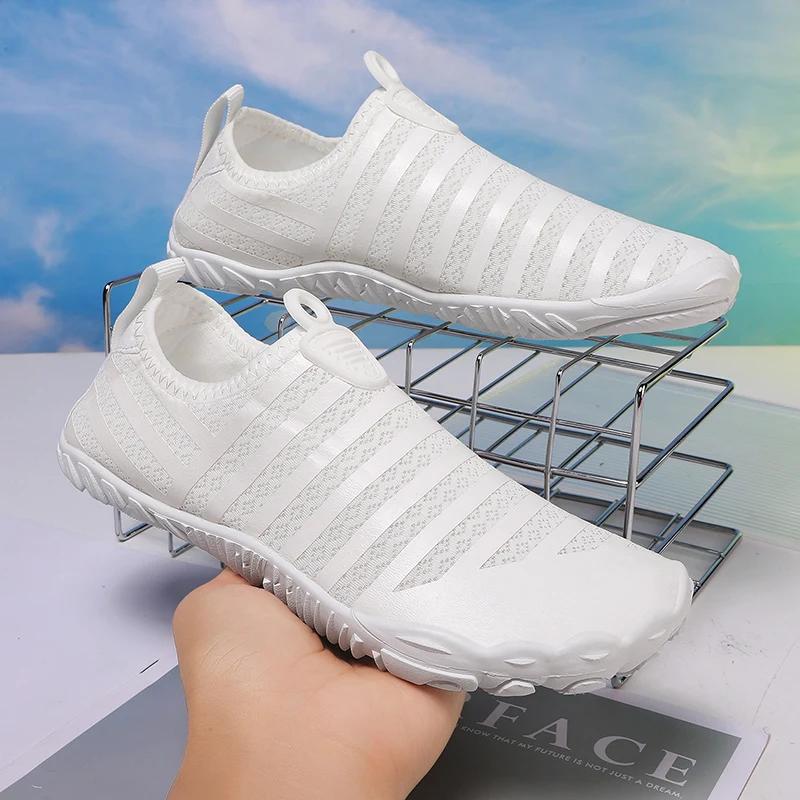 Women Shoes Men Water Shoes Quick Dry Non-Slip Five Finger Shoes Outdoor Wading Swimming Barefoot Aqua Shoe Lightweight Sneakers 37