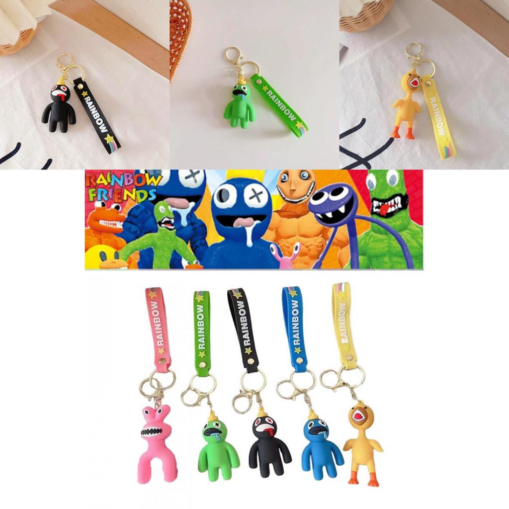 Roblox Rainbow Friends Silicone Keychain – Bag Pendant Kids Xmas Gift