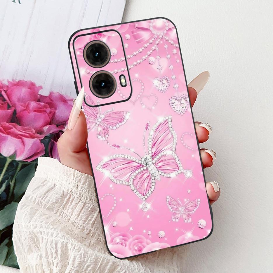 For Motorola Moto G85 5G Case XT2427-3 Luxury Painted Cover Soft TPU Phone Case For Motorola Moto G35 G 55 MotoG55 MotoG85 Shell