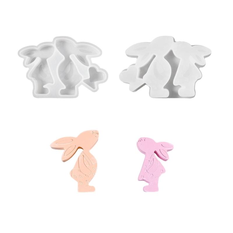 

Couple Hare Silicone Candle Molds Multipurpose Silicone Mould for Making Candle Soap Chocolate Fondant Resin Casting 1