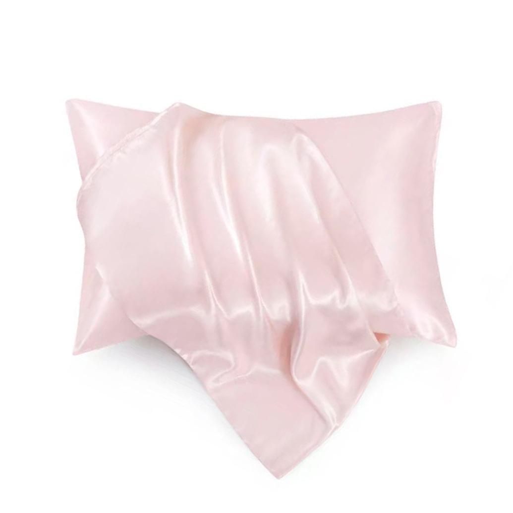 

Multi-color Satin Imitation Silk Pillowcase Pair for Trade 50x75 cm нефритовий