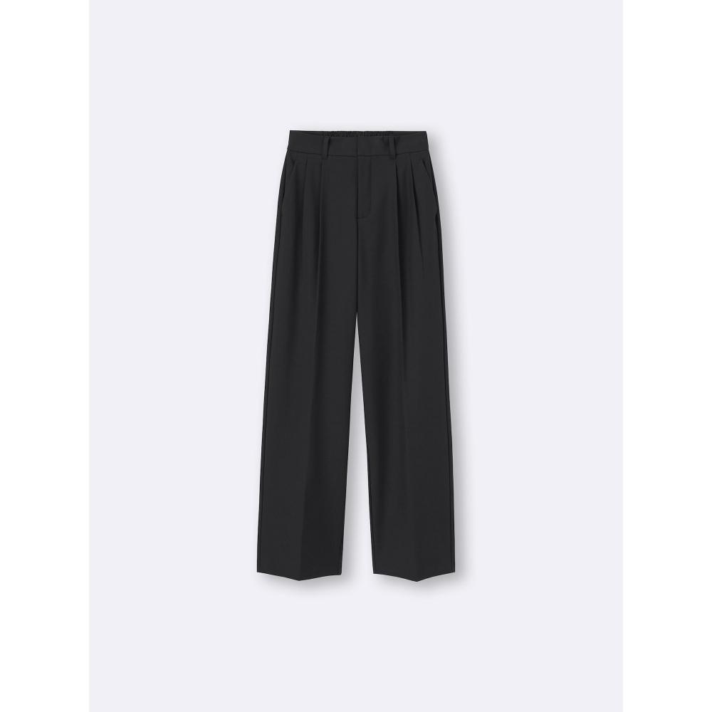 Gu By Uniqlo Tuck Wide Pants+ec  Length 80.0cm 
