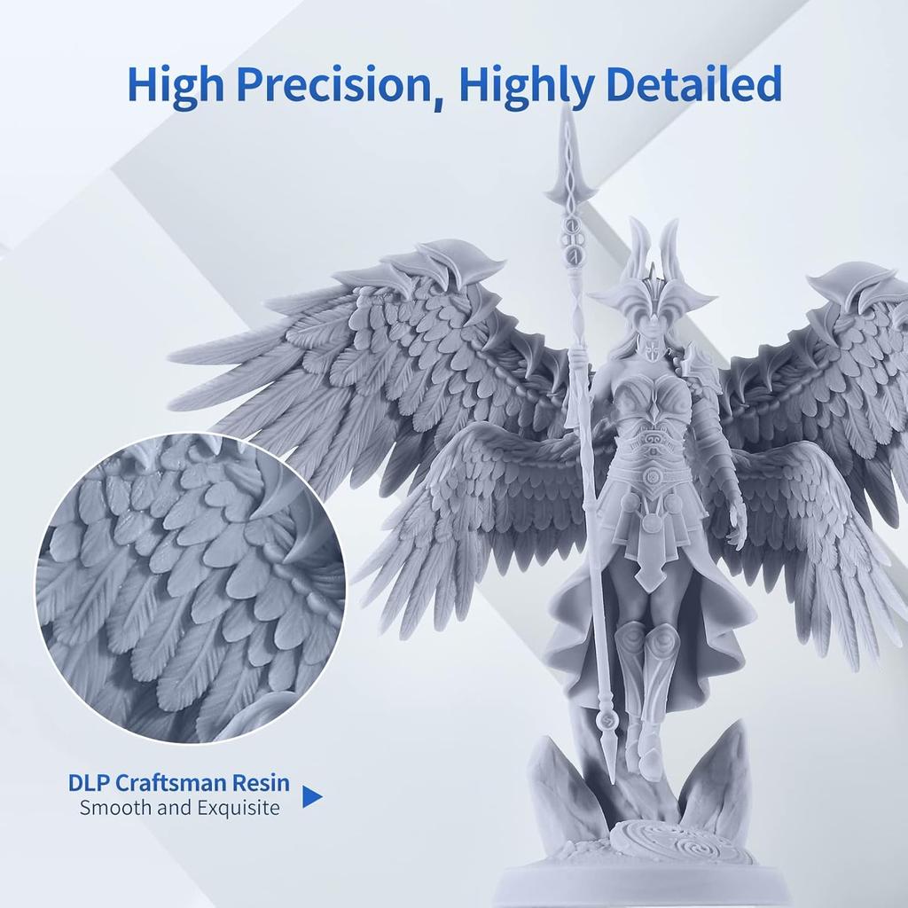 ANYCUBIC 3D Printer Resin, 365-405nm DLP UV-Curing Resin for Photon Ultra/Photon D2, High Precision and Fast Curing Craftsman Resin for DLP LCD SLA