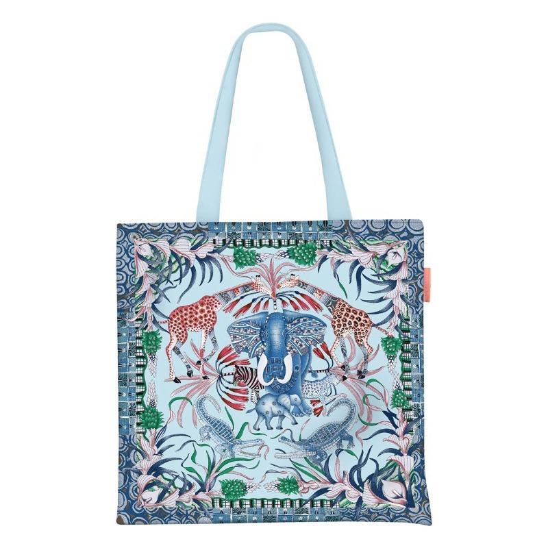 Printed Canvas Bag Women's Hand Bag Large Capacity Student Tutoring Shoulder Bag