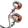 Universal Mini Chrome Matte Black Motorcycle Turn Signal Lights Bicycle Indicator Light for Harley Motorcycle Lighting Systems
