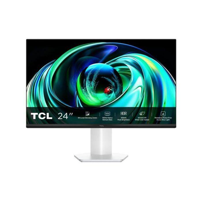 Monitor TCL 24G54 23.8" FullHD 100Hz VA MiniLED HDR10 Blanco VESA Altura Ajustable