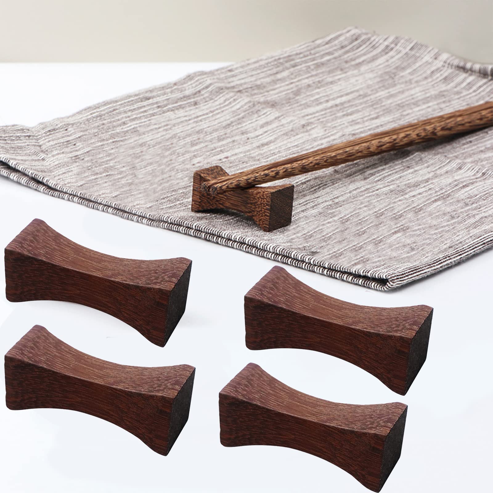 

ZHEJIA Chopstick Stylish Cutlery Japanese Wooden Chopstick Chopstick Set of Made of Natural Wood Rests, Rests, Tableware, Stands, Pillows, 4, красный