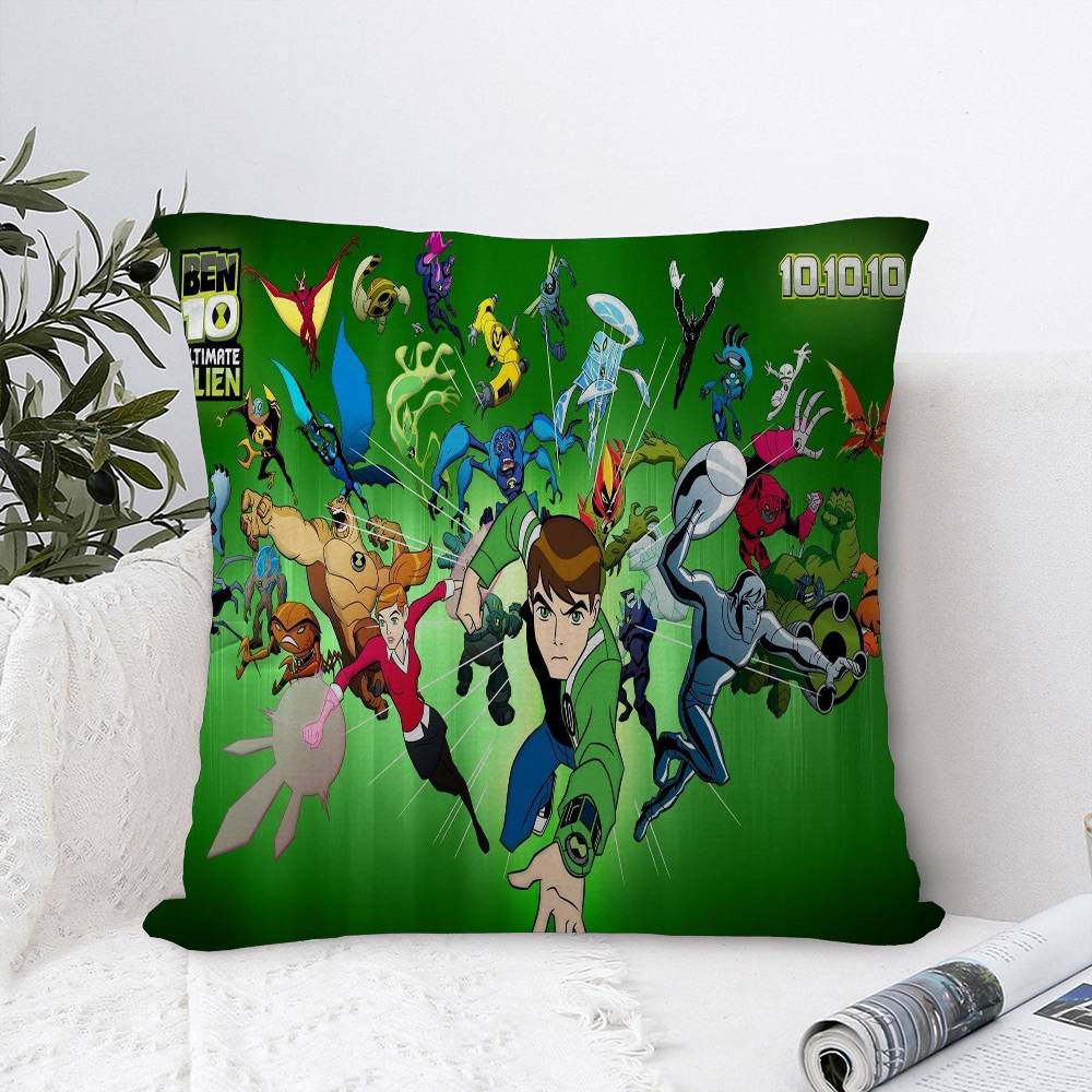 Anime B-Ben 10 Personalized Picture Text Home Decorative Pillows Household Gifts 45x45cm