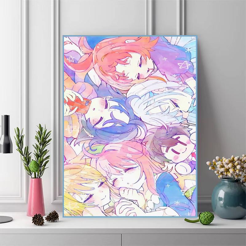 Hyakkano 100% Round Full Drill 5D DIY Diamond Painting Embroidery Cross Stitch Rhinestone Décor