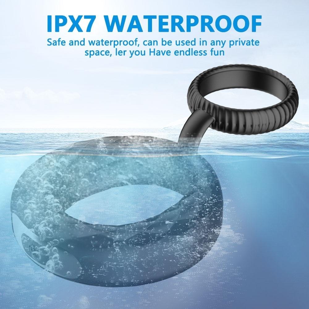 Vibrating Pe-nis Ring Silicone Co-ck Ring Delay Ejaculation E-rection Lo-ck Ring Long Lasting Sex Toys