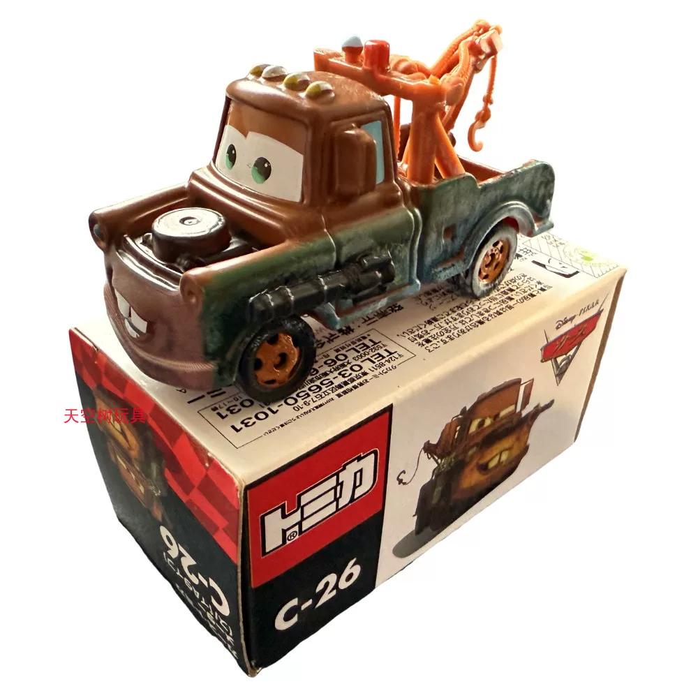 TAKAR TOMY Disney Pixar Autos Mack LKW Legierung Druckguss Ladeanhänger Spielzeug Lightning McQueen Rusteze Sammlerauto Modell Für Kinder