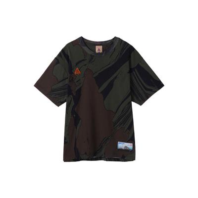 Camiseta Manga Corta Bloque de Color ACG Hombre Tops Negro CW2295-325