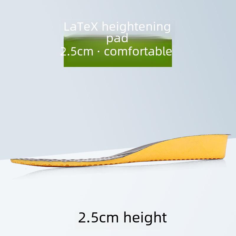 Haiboli Herre Lær Høydeøkende Innersåle - Komfortabel Pustende Lateks, 2cm/3cm/5cm Usynlig Løft