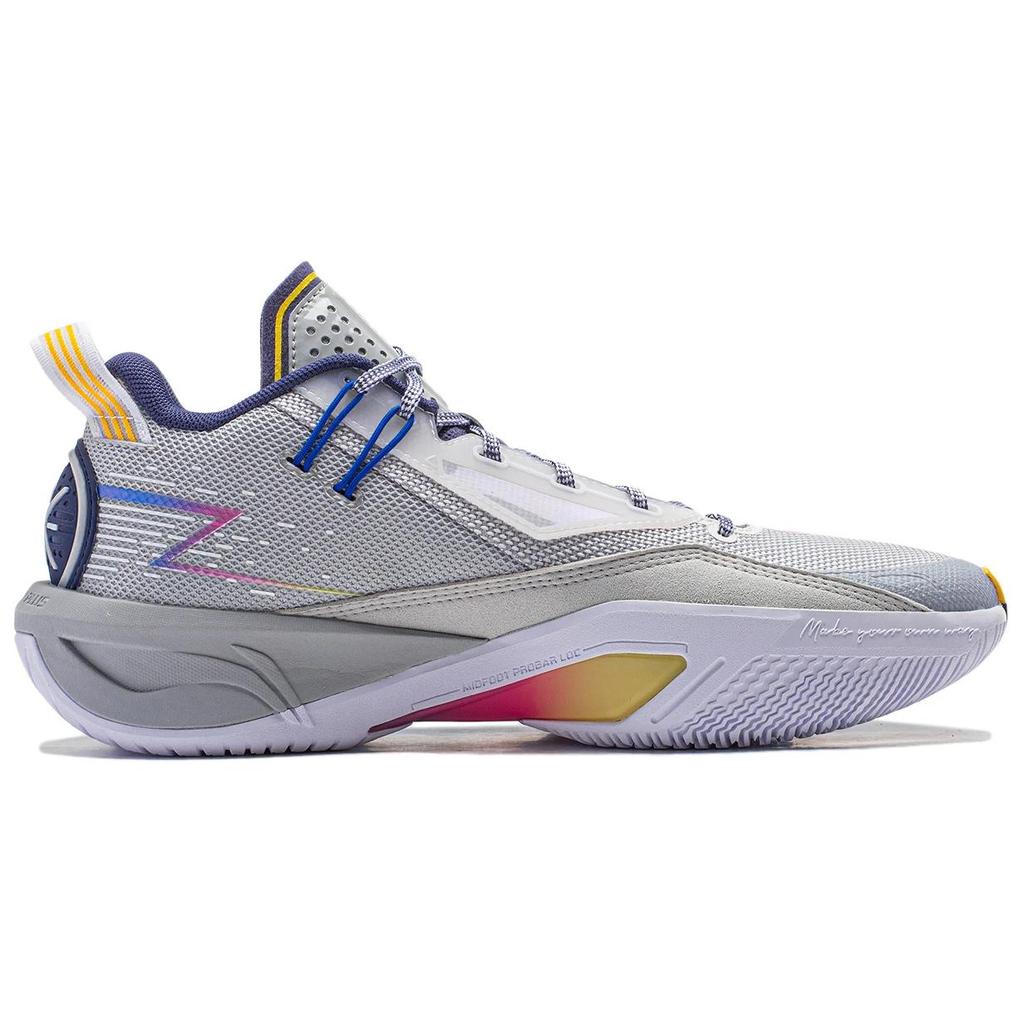 Li-Ning Fission 9 Støtdempende Sklisikre Lavsko Basketballsko Herre sneaker Grå ABPU003-7