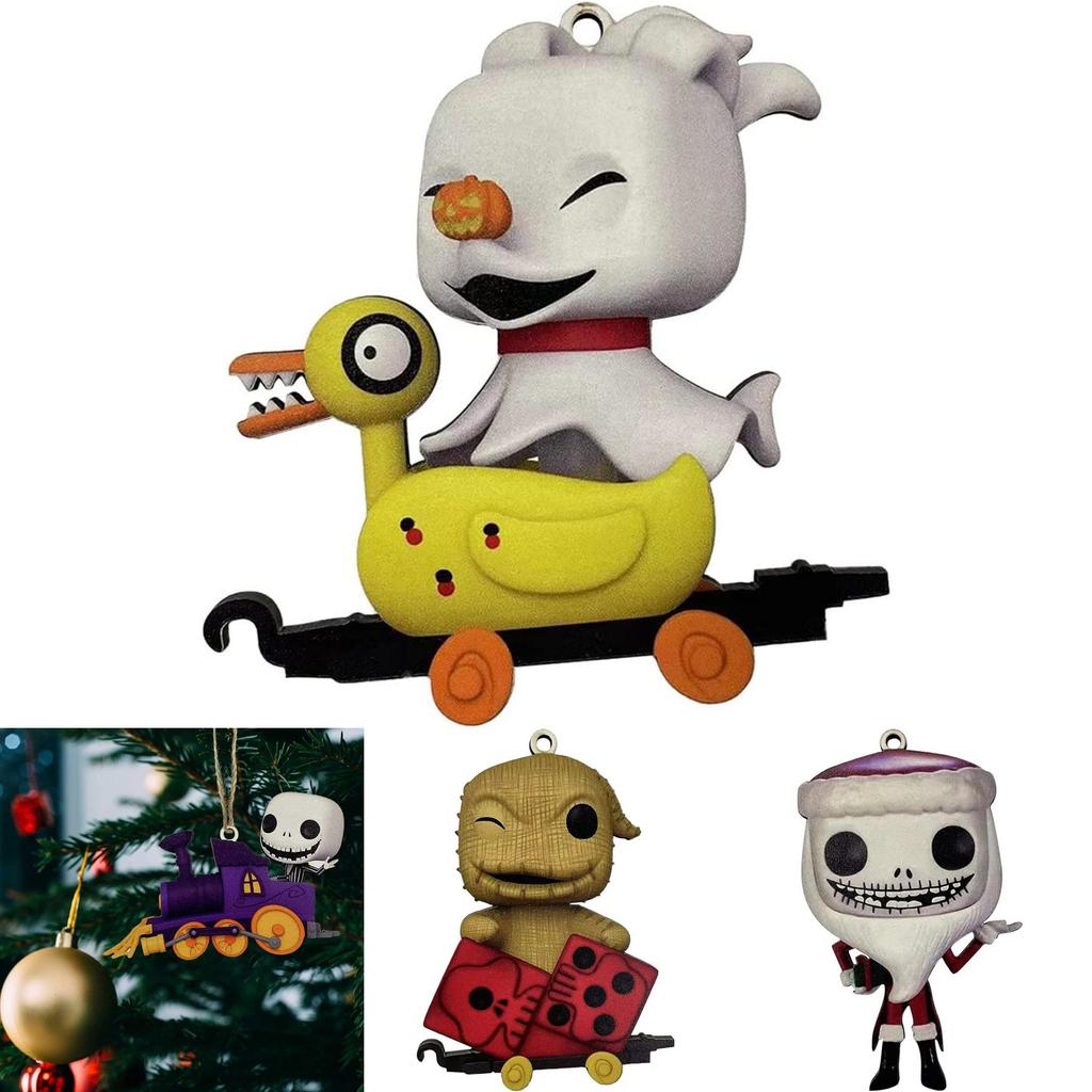 Pingente Único de Árvore de Natal Jack Sally Pesadelo Antes do Natal Decoração de Halloween