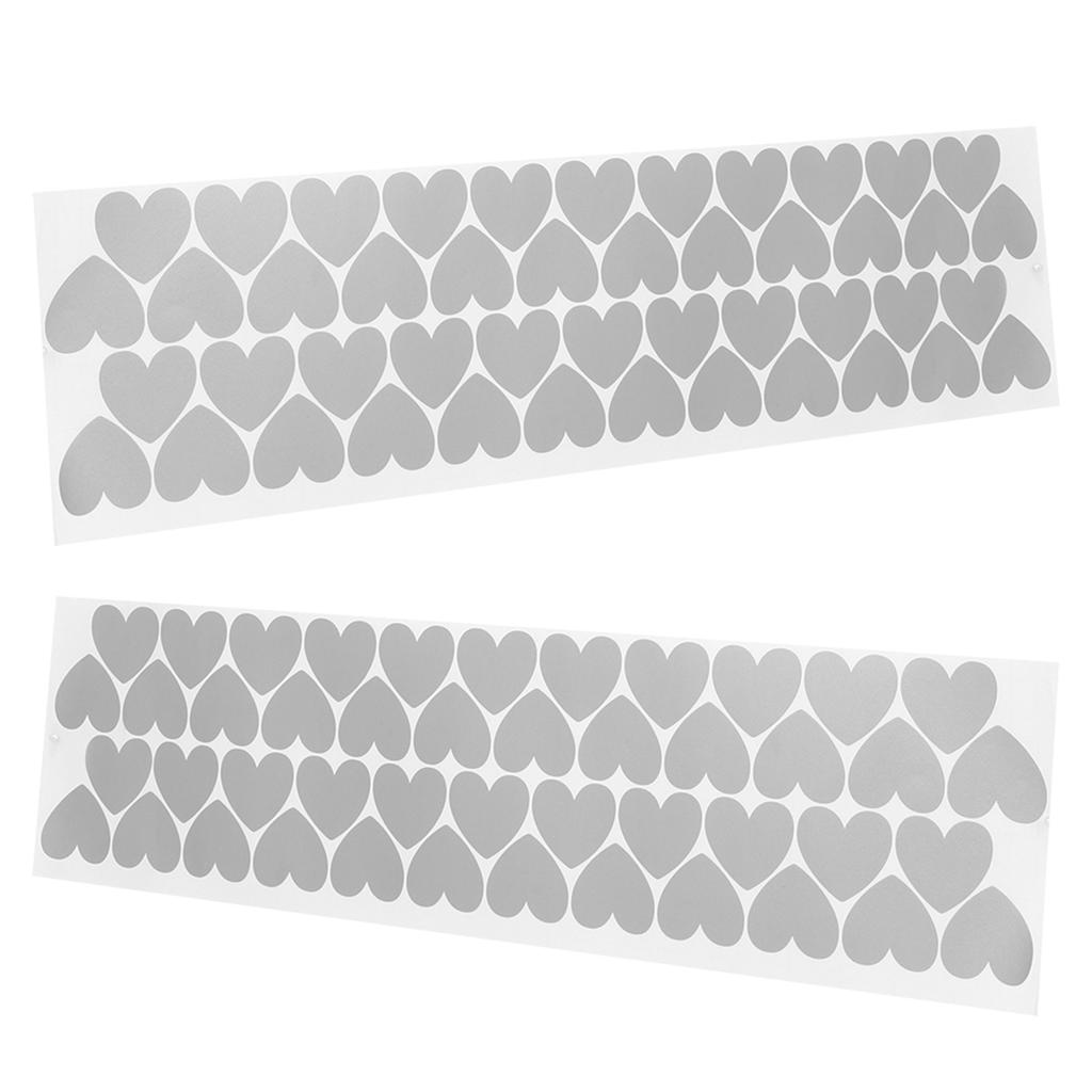 Wall Sticker Decal DIY Wallpaper Sticker for Home Living Room Dormitory Decoration Silver 3.5x3cm