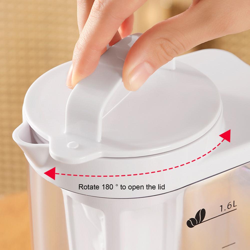 1.6L/2.2L Drink Dispenser Plastic Detachable Filter Large Water Pitcher With Scale Ice Tea Kettle Lemonade Juice Beverage Jar